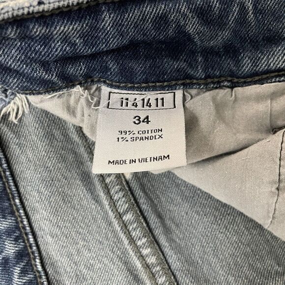 KDNK 11 4 14 11 Woman's 34 Distressed Paint Skinny Stretch Denim Jeans - Picture 6 of 11